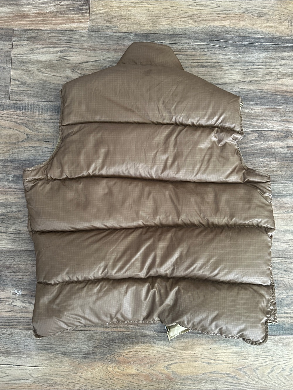 Vintage 70s LWL Sportchief Down Puffer Vest Ripstop Reversible Medium - Picture 4 of 11
